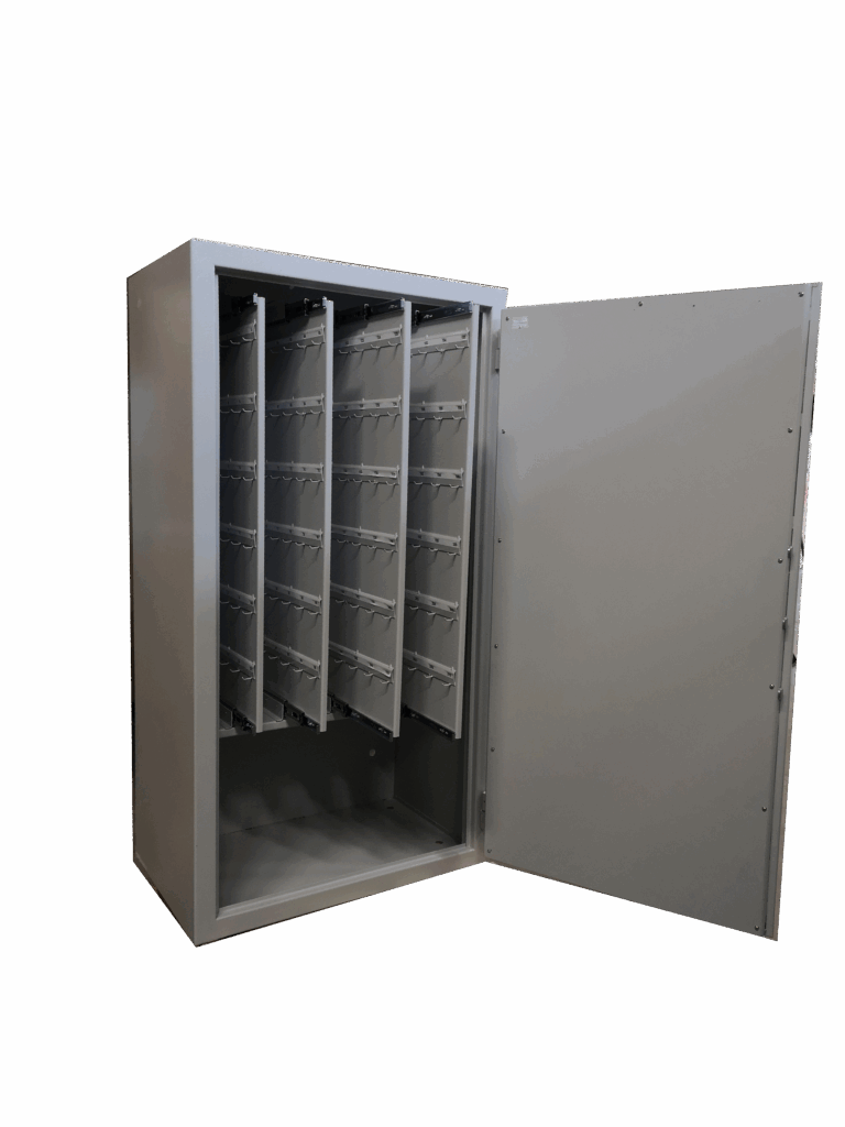 Armoire forte pour trousseaux de clés ouverte